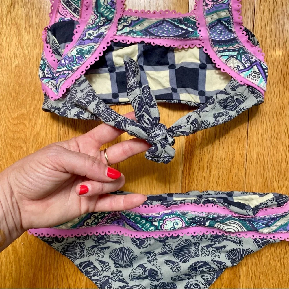 Maaji Reversible Print Two-Piece Bikini | Sz. M - Picture 3 of 7